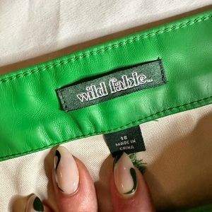 Wild Fable Green Leather Pants. Reminded me of Tyler the Creator vibes.